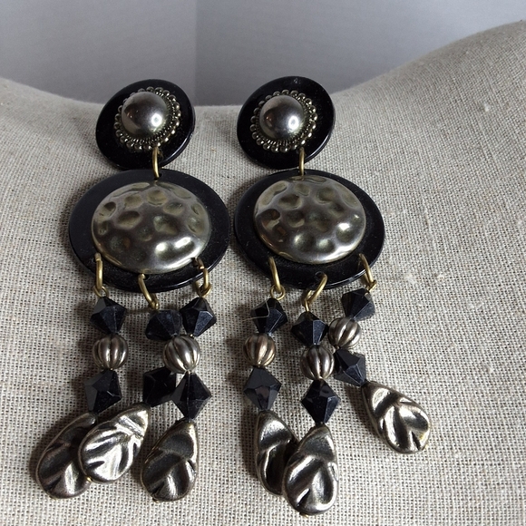1980s Vintage DECO Lucite Earring Bundle - Picture 2 of 8